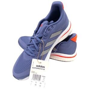 adidas Supernova+ Running Shoes Sneakers Women's Size 7 Blue Red